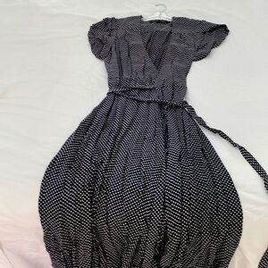 Christy Dawn high low maxi wrap dress